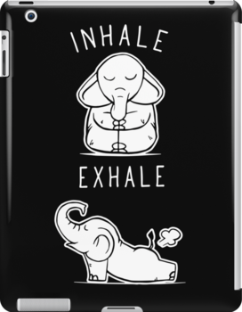 Mug Printing | Funny Elephant Inhale Exhale Yoga Ipad Snap Case by ONCE ADAM | Lahore Printers