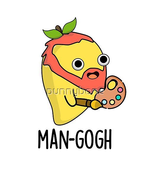 Mug Printing | Man-gogh Funny Artist Mango Puns  by punnybone | Redbubble | Lahore Printers